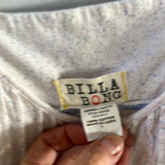 Billabong button up cami size large - Picture 2 of 5